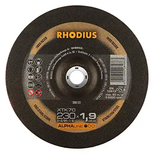 Trennscheibe 230 Metall Rhodius extra dünn, Metall XTK70, 25 St.