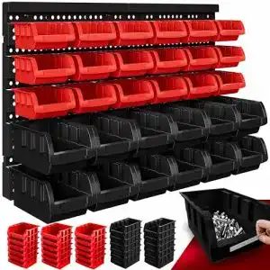 Wandregal Deuba ® Stapelboxen 32 tlg. Erweiterbar Etikettenfach