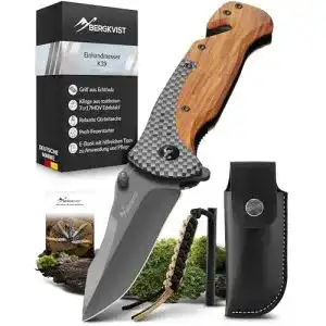 Bergkvist-Messer BERGKVIST ® K39 Klappmesser Waldholz-Edition