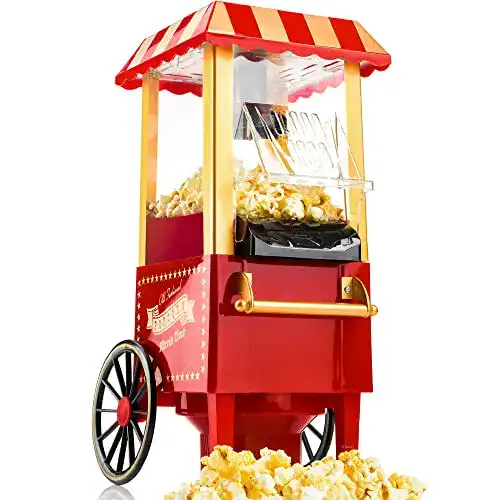 Popcornmaschine Gadgy Popcorn Maschine, Retro, Heissluft