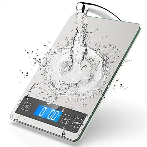 Küchenwaage NBPOWER Digital, 10KG Digitalwaage, Edelstahl