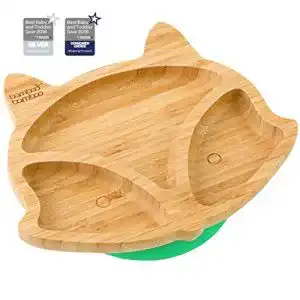 Babyteller Saugnapf bamboo bamboo Fuchs Baby Saugnapf-Teller