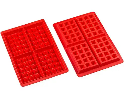 Silikon-Waffelform Amison 2er set Silikon Waffeln Backform