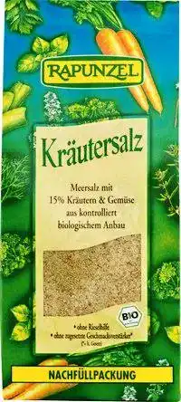 Kräutersalz Rapunzel mit 15% Kräutern und Gemüse, (4 x 500g)