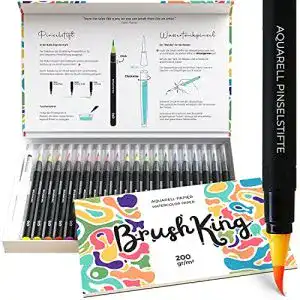 Aquarellpinsel Leap Studio BrushKing Pinselstifte Anfänger Set