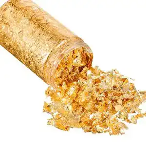 Blattgold HICARER 15 Gramm Gold Blatt Flocken Gold