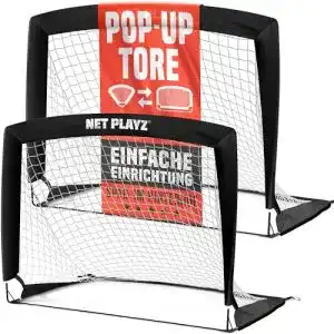 Fußballtor für Kinder NET PLAYZ – 2er Set faltbar Tor – Fußball-Tor