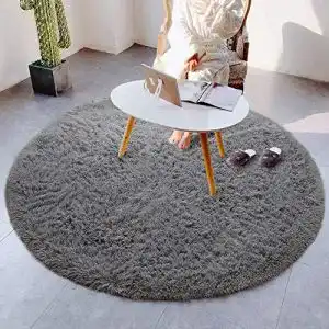 Hochflor-Teppich HETOOSHI Plüsch Teppich Super weich