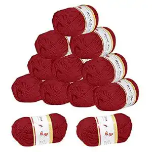 Acrylwolle KOHMUI 12 Pack Häkelgarn, 600g