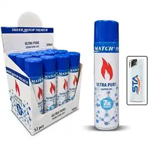 Feuerzeuggas Vanorell 6 x 300ml Premium Nachfüllgas