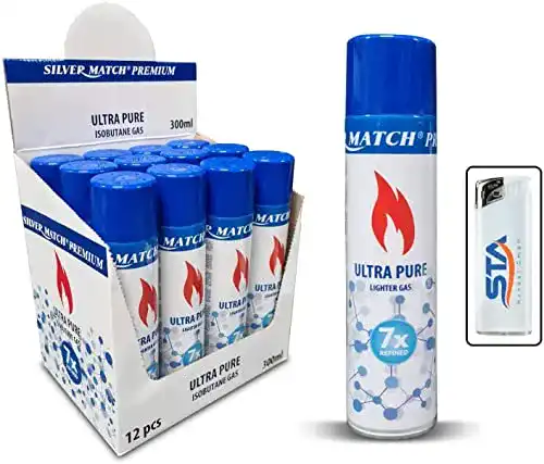Feuerzeuggas Vanorell 6 x 300ml Premium Nachfüllgas