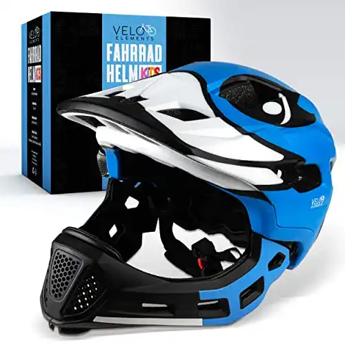 Kinderhelm mit Kinnschutz VELO ELEMENTS Integralhelm 2-in-1