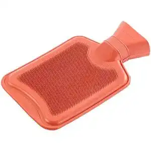 Wärmflasche-Gummi PEARL Bettflaschen, Größe M, rot, 0,5 Liter