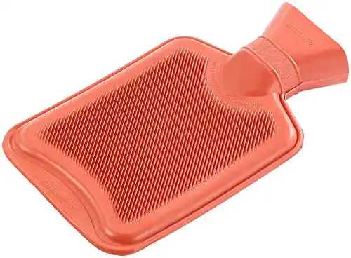 Wärmflasche-Gummi PEARL Bettflaschen, Größe M, rot, 0,5 Liter