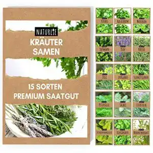 Kräuter-Samen Naturlie 15er Kräuter Samen Set