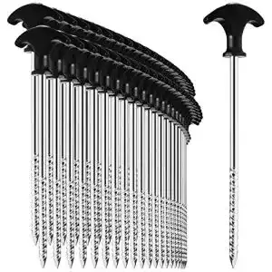 Schraubheringe com-four ® 48x Zelt-Heringe aus Stahl