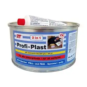Spachtelmasse (Auto) STC 2 kg Profi Plast 2in1 2K Karosserie Polyester Spachtelmasse Füllspachtel