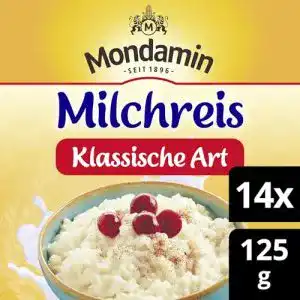 Milchreis Mondamin für eine süße Mahlzeit Klassisch, 13 x 125 g
