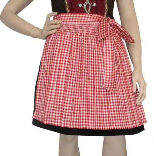 Dirndlschürze German Wear Trachtenschürze Mini Dirndl Rot