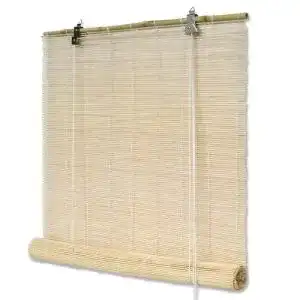 Bambusrollo INTERDECO mit Seitenzug in Natur, Mariko, 160 x 160