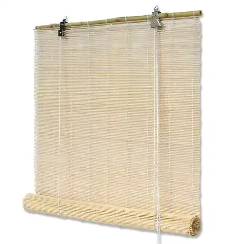 Bambusrollo INTERDECO mit Seitenzug in Natur, Mariko, 160 x 160