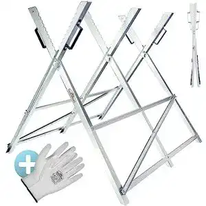 Sägebock Monzana Metall 83x81x88cm verzinkt 150kg Sägegestell
