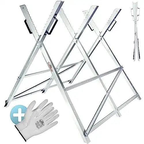 Sägebock Monzana Metall 83x81x88cm verzinkt 150kg Sägegestell