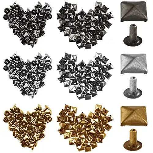 Ziernieten Mnixy KE14 Pyramid square rivet, Multicolor