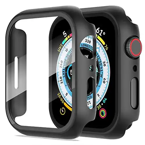 Apple-Watch-7-Hülle Diruite 2-Stück Hülle für Apple Watch Series