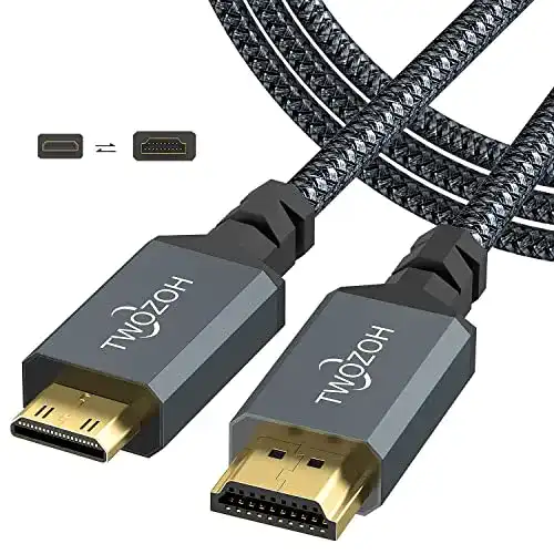 Mini-HDMI-Kabel Twozoh Mini-HDMI auf HDMI Kabel 2M