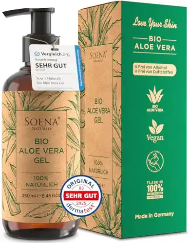 Aloe Vera Gel Soena mit 100% BIO ALOE VERA | 250ml