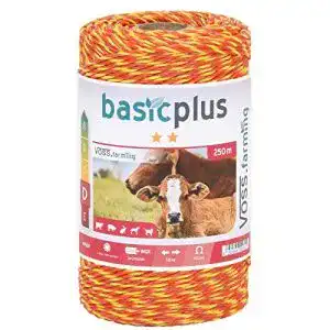 Weidezaun VOSS.farming Litze 250m, 3×0,16 NIRO, gelb-orange 1