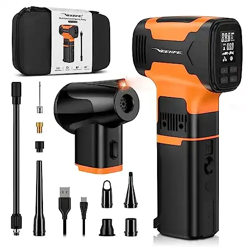 Powerbank mit Kompressor VEEAPE 3IN1 Elektrische, 160PSI