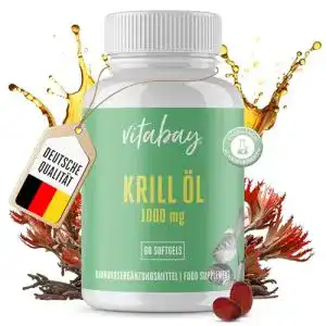 Krillöl vitabay Neptune 1000 mg, 60 Softgels, Apothekenqualität
