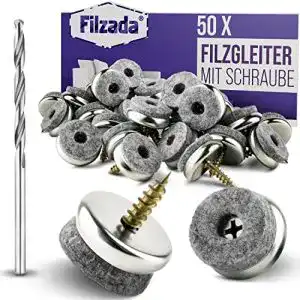 Filzgleiter-zum-Schrauben Filzada ® 50x, Ø 22 mm