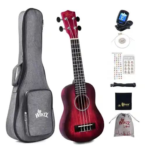 Sopran-Ukulele Winzz 21″ Sopran Ukulele Anfänger Set Kinder