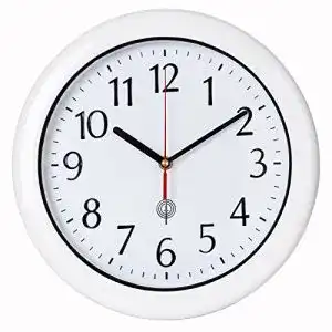 Funk-Wanduhr lautlos Deuba, wasserdicht, großes Ziffernblatt