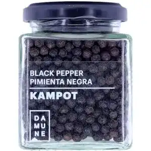 Kampot-Pfeffer DAMUNE Schwarzer Pfeffer Kampot ganz, 120g