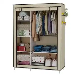 Stoffschrank UDEAR Kleiderschrank Canvas 105 * 45 * 170 cm