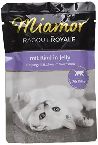 Kitten-Nassfutter Miamor Ragout Royal für Kitten, Rind 22 x 100 g