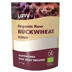 Glutenfreies Mehl LOOV rohes Bio Buchweizenmehl, 1 kg