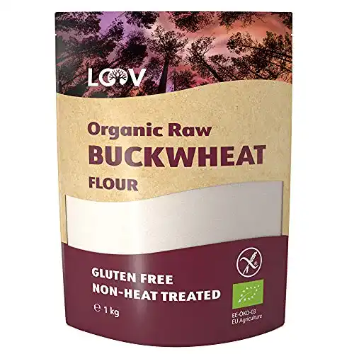Glutenfreies Mehl LOOV rohes Bio Buchweizenmehl, 1 kg