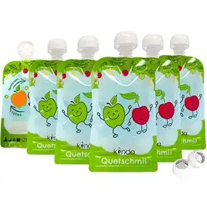 Quetschbeutel wiederverwendbar kiinda 6er Pack BPA frei