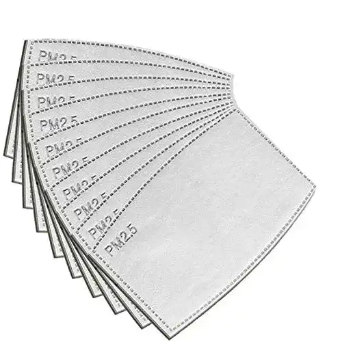 PM-2.5-Filter Aktivkohlefilter Ersatzfilter Kleidung Meltblow 100 Pack