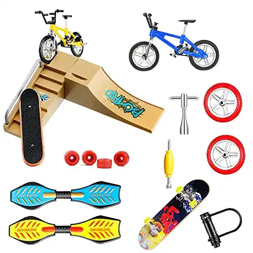 Finger-Scooter Morofme 17-teiliges Skatepark-Kit Fingerboard