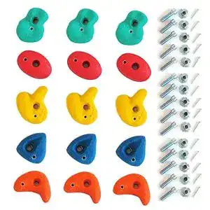 Klettergriffe Gartenpirat Klettersteine für Kletterwand klein Set