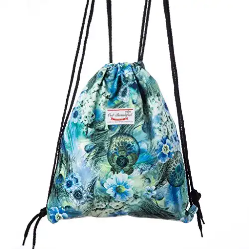 Turnbeutel Lady Donovan mit vielen Motiven, Blumenmeer