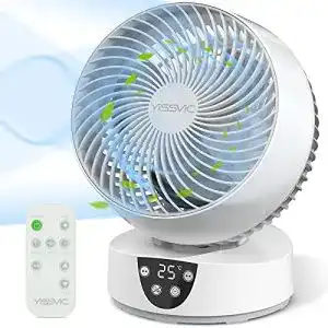 Tischventilator mit Fernbedienung Yissvic Ventilator Turbo