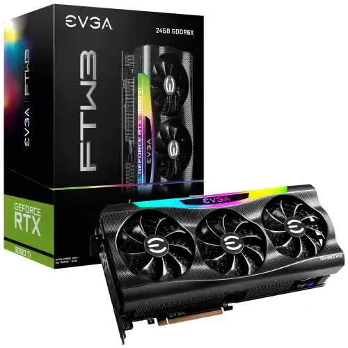 GeForce RTX 3090 EVGA Ti FTW3 GAMING, 24G-P5-4983-KR, 24GB GDDR6X