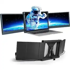 Triple-Screen Teamgee Tragbarer Monitor für Laptop, 12″ Full HD